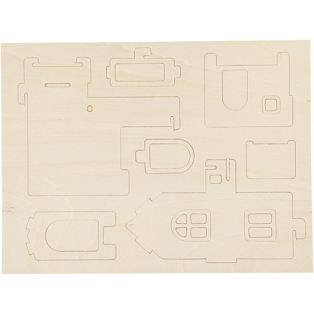 Puzzle 3D drewniane Domek 4 Puzzle 3D drewniane Domek 4