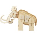 Puzzle 3D drewniane, mamut