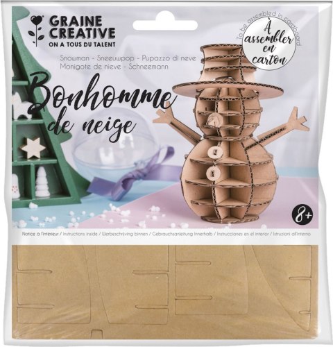 Puzzle 3D tekturowe, Bałwanek Puzzle 3D tekturowe, Bałwanek