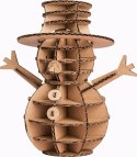 Puzzle 3D tekturowe, Bałwanek Puzzle 3D tekturowe, Bałwanek