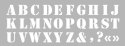 Szablon Dekor 15x40 cm Alfabet nr. 1 Szablon Dekor 15x40 cm Alfabet nr. 1