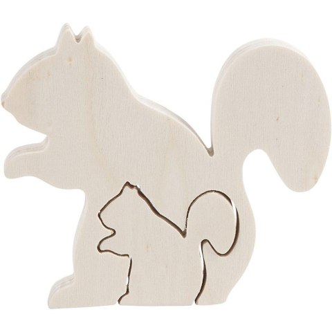 Wiewiórka 2w1 H: 8,5 i 4 cm sklejka Wiewiórka 2w1 H: 8,5 i 4 cm sklejka
