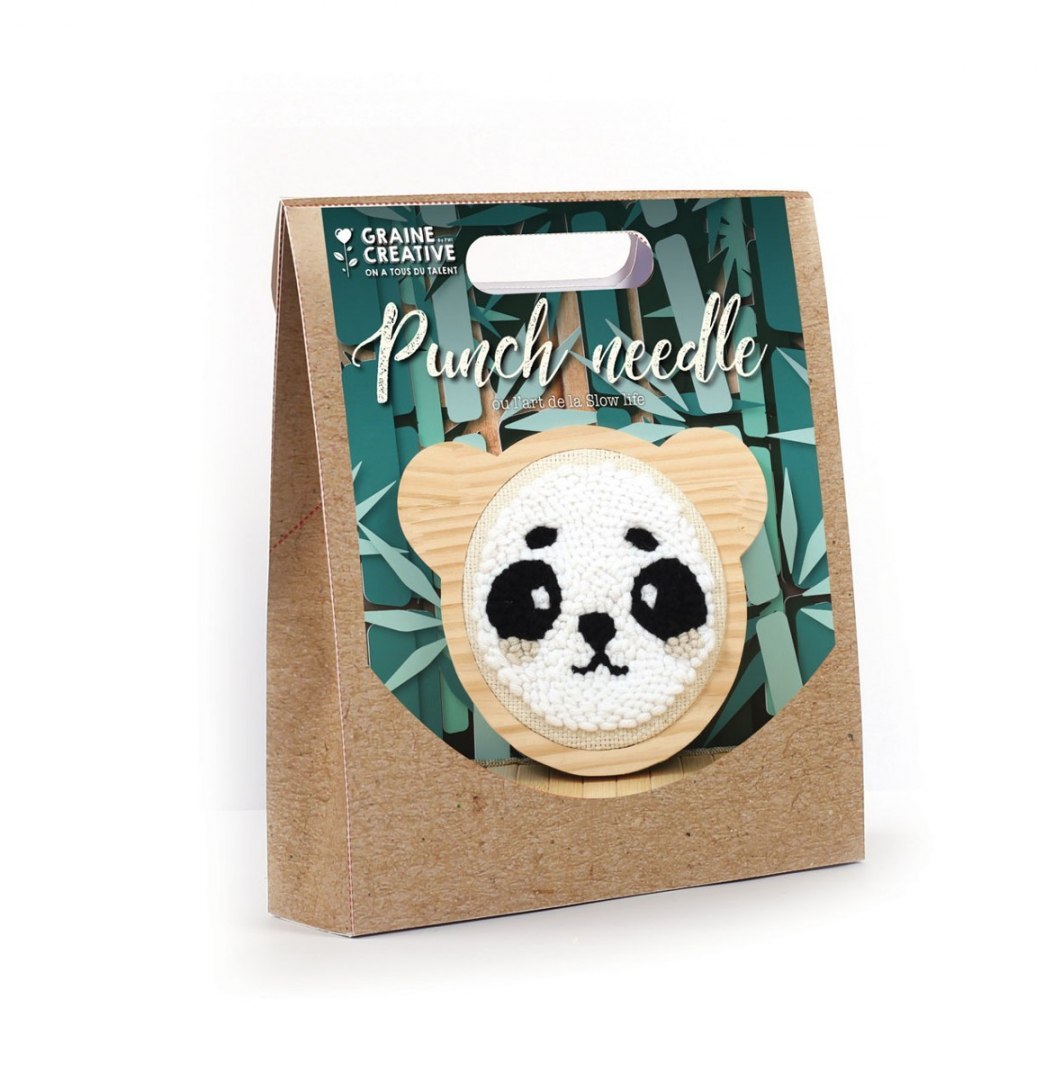 Zestaw Punch Needle Panda D: 15 cm