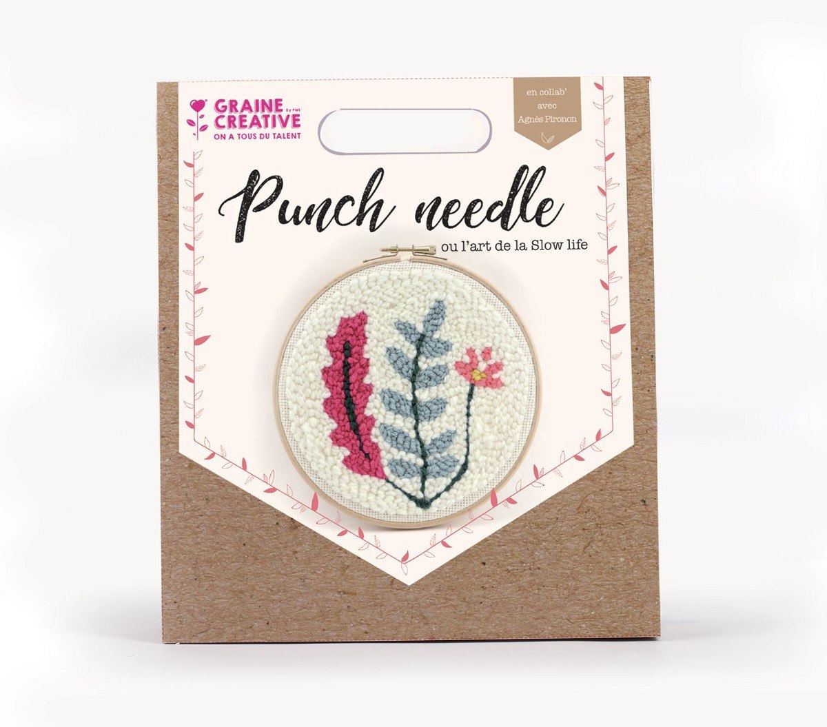 Zestaw Punch Needle Rośliny D: 20 cm Zestaw Punch Needle Rośliny D: 20 cm