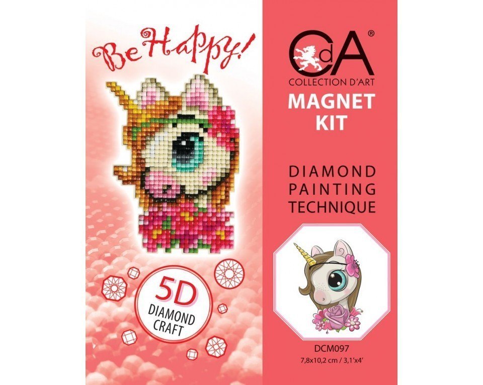 Diamentowa Mozaika z magnes Jednorożec 7 Diamentowa Mozaika z magnes Jednorożec 7