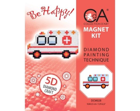 Diamentowa Mozaika z magnesem Karetka Diamentowa Mozaika z magnesem Karetka