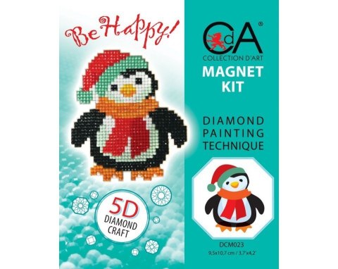 Diamentowa Mozaika z magnesem Pingwin Diamentowa Mozaika z magnesem Pingwin