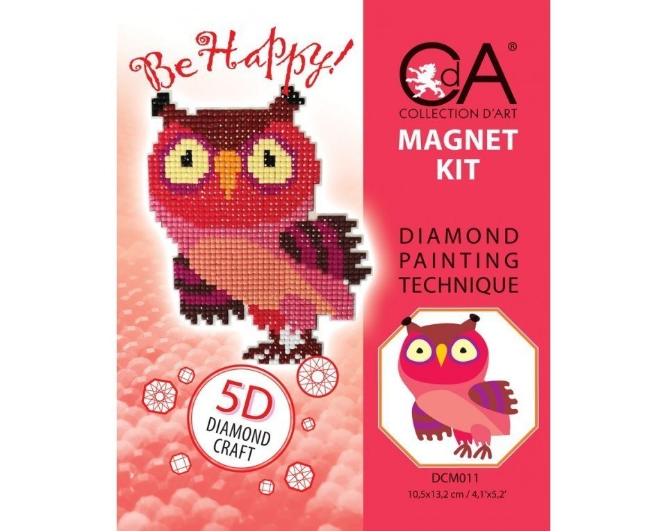 Diamentowa Mozaika z magnesem Sowa 2 Diamentowa Mozaika z magnesem Sowa 2