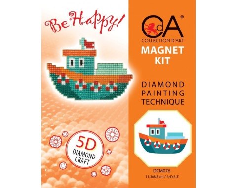 Diamentowa Mozaika z magnesem Statek Diamentowa Mozaika z magnesem Statek