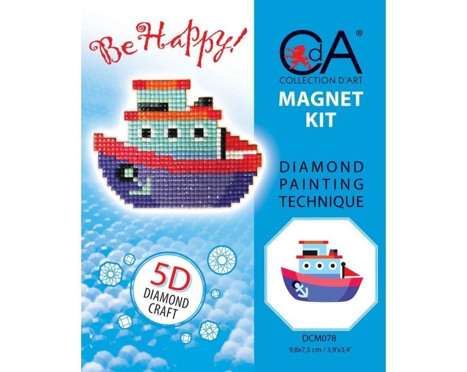 Diamentowa Mozaika z magnesem Parowiec Diamentowa Mozaika z magnesem Parowiec