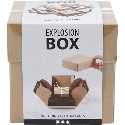 Eksplodujące Pudełko DIY Brązowe Eksplodujące Pudełko DIY Brązowe
