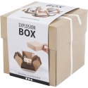 Eksplodujące Pudełko DIY Brązowe Eksplodujące Pudełko DIY Brązowe