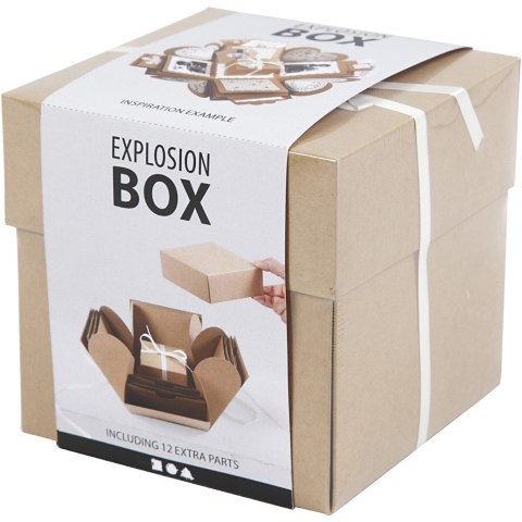 Eksplodujące Pudełko DIY Brązowe Eksplodujące Pudełko DIY Brązowe