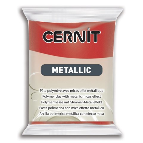 Modelina Cernit Metaliczna Czerwona 56g