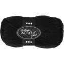Włóczka akryl Fantasia Czarna 50 g Włóczka akryl Fantasia Czarna 50 g