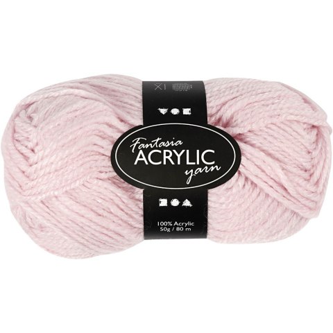 Włóczka akryl Fantasia Jasno Różowa 50 g Włóczka akryl Fantasia Jasno Różowa 50 g