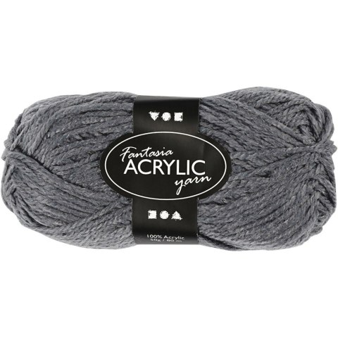 Włóczka akryl Fantasia Szara 50 g Włóczka akryl Fantasia Szara 50 g