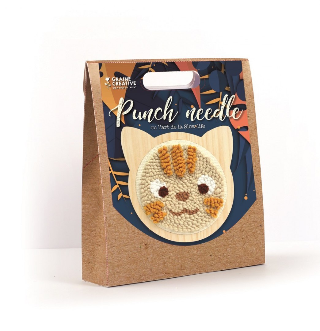 Zestaw Punch Needle Kotek D: 15 cm Zestaw Punch Needle Kotek D: 15 cm