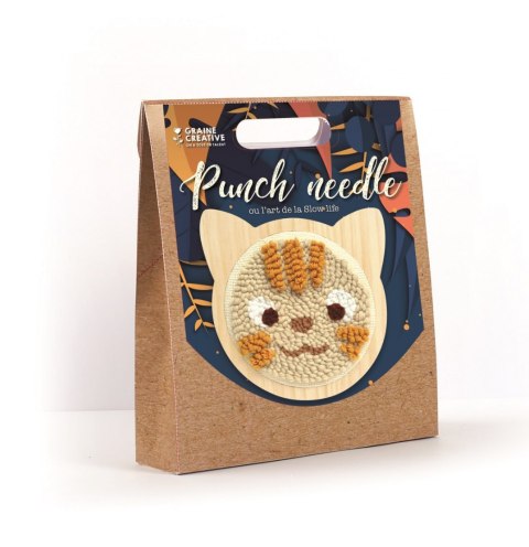 Zestaw Punch Needle Kotek D: 15 cm Zestaw Punch Needle Kotek D: 15 cm
