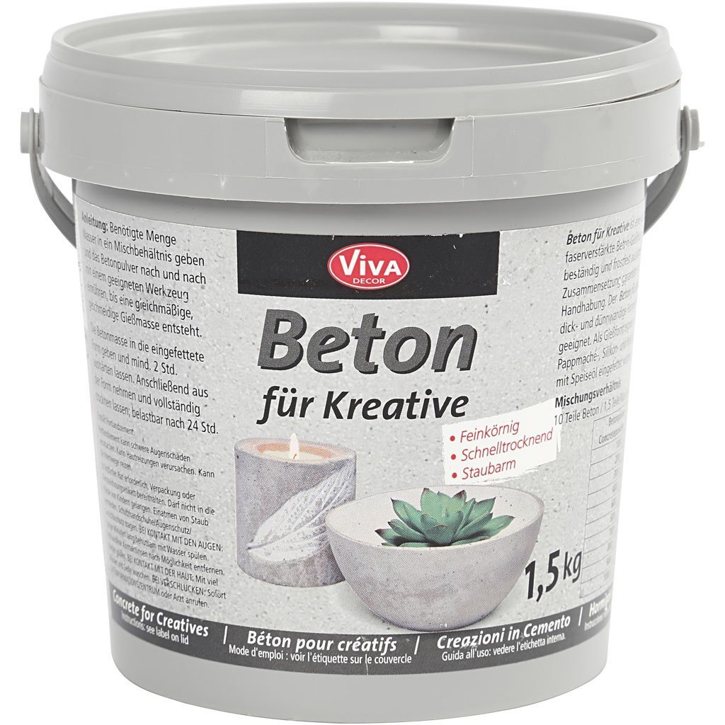 Beton do robienia dekoracji 1,5 kg Beton do robienia dekoracji 1,5 kg