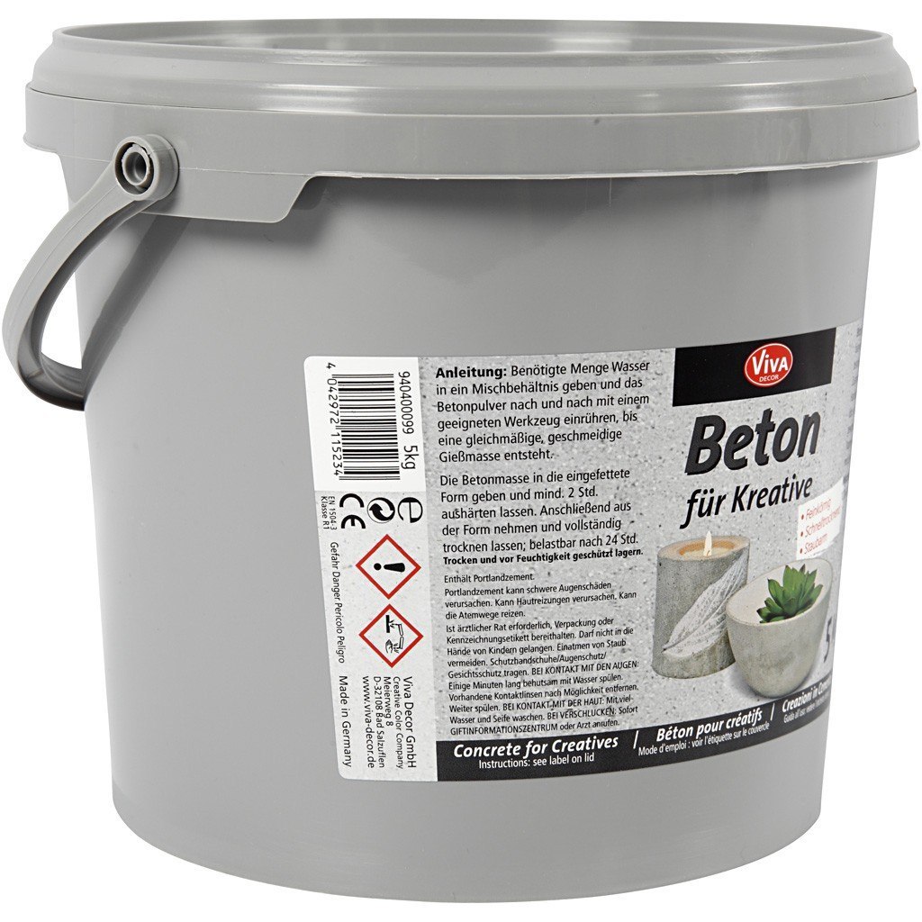 Beton do robienia dekoracji 5 kg Beton do robienia dekoracji 5 kg