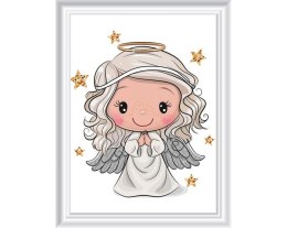 Diamentowa Mozaika 12x17 Aniołek