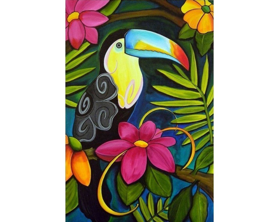 Diamentowa Mozaika 19x27cm Tukan Diamentowa Mozaika 19x27cm Tukan