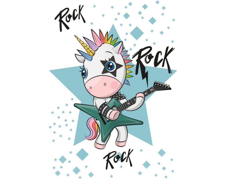 Diamentowa Mozaika 20x29 Jednorożec Rock Diamentowa Mozaika 20x29 Jednorożec Rock