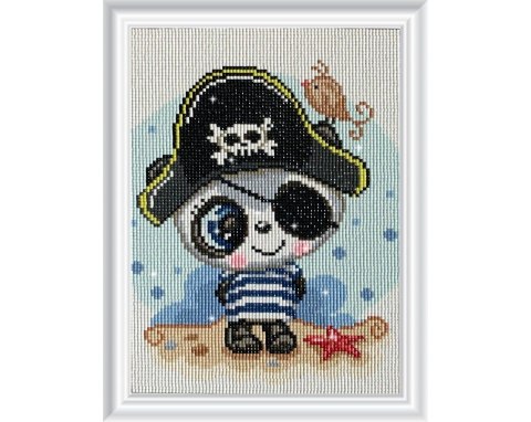 Diamentowa Mozaika 20x29 Panda Pirat Diamentowa Mozaika 20x29 Panda Pirat