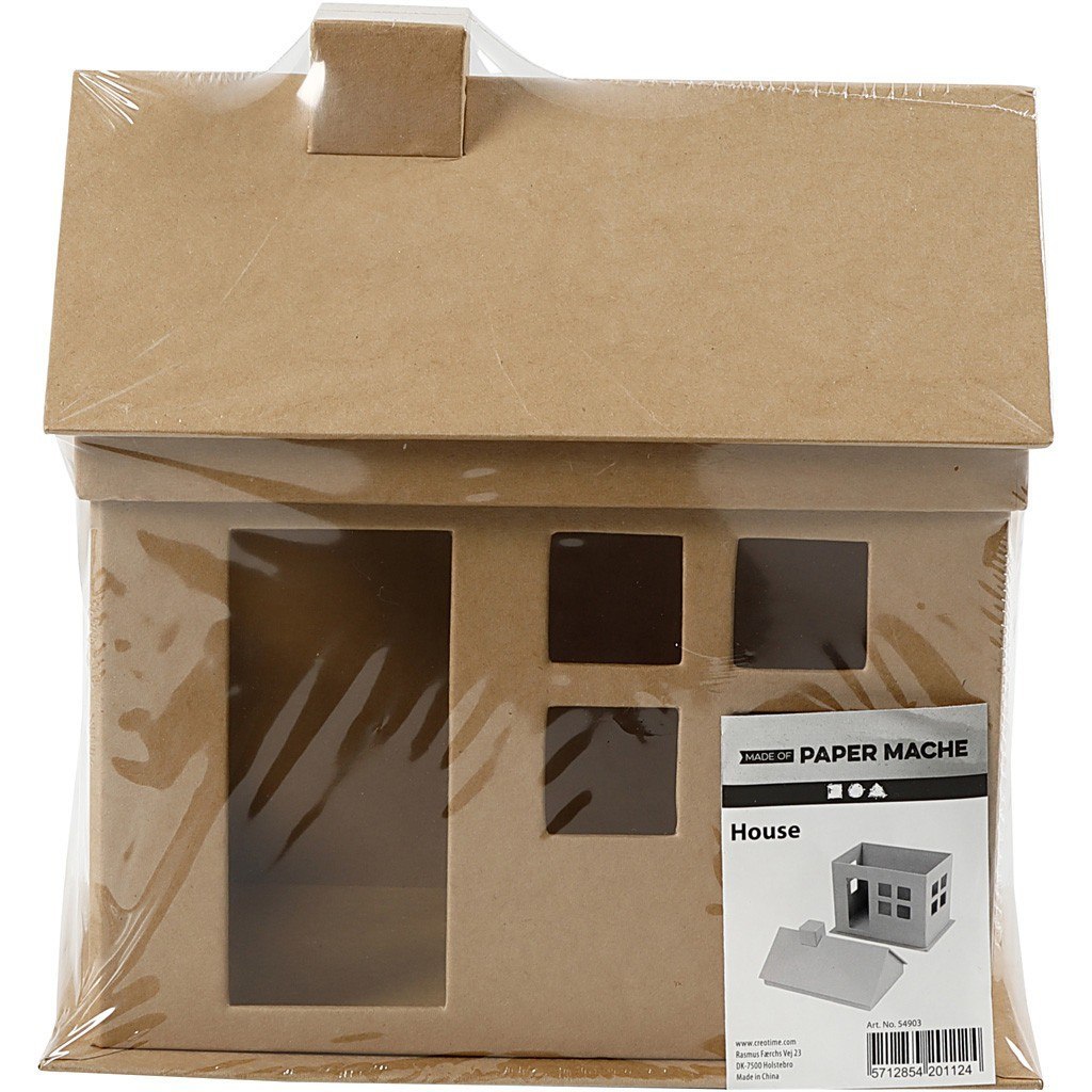 Domek z papier-mache 23x22,5x14,5 cm Domek z papier-mache 23x22,5x14,5 cm