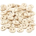 Drewniane guziki D: 8 mm, 50 szt. Drewniane guziki D: 8 mm, 50 szt.