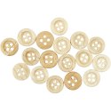 Drewniane guziki D: 8 mm, 50 szt. Drewniane guziki D: 8 mm, 50 szt.