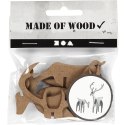 Jeleń i Łania z MDFu H: 5 i 12,5 cm Jeleń i Łania z MDFu H: 5 i 12,5 cm