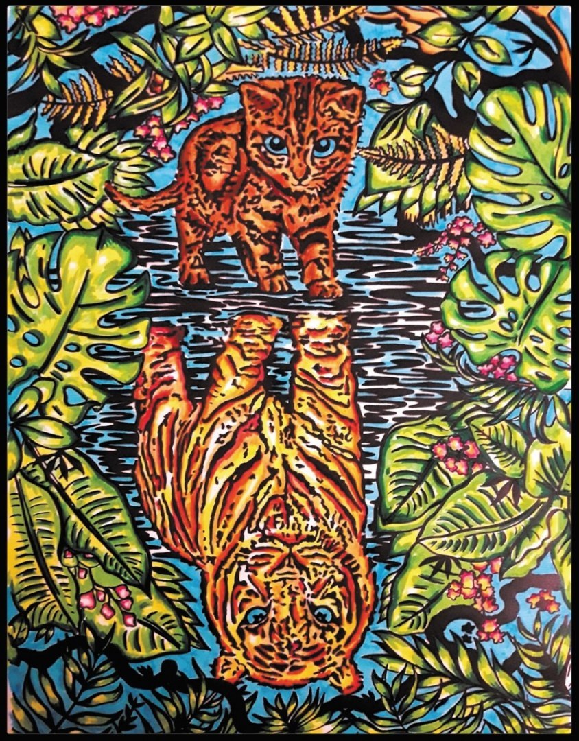 Kolorowanka Welwetowa 47x35 Kocia Natura Kolorowanka Welwetowa 47x35 Kocia Natura