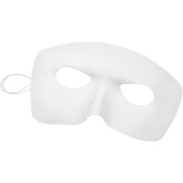 Maska Harlekina plastikowa Biała 17x12cm