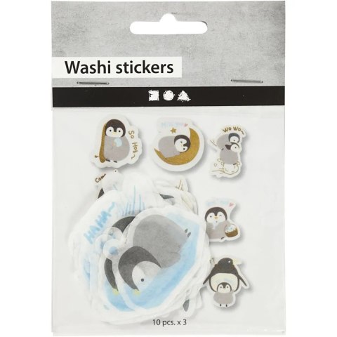 Naklejki Washi Pingwiny Naklejki Washi Pingwiny