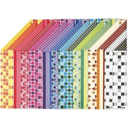 Papier wzory Color Bar A4 250 g 16 ark.