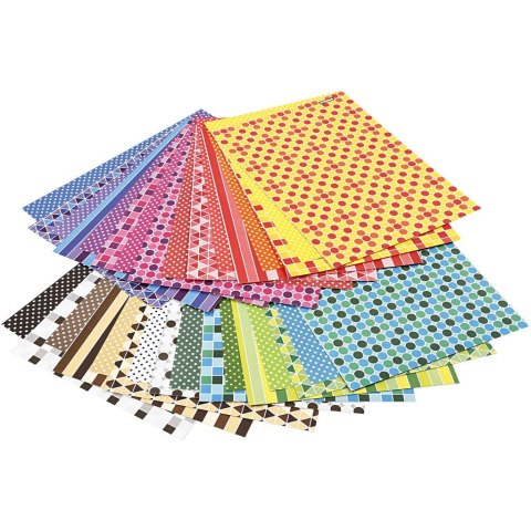 Papier wzory Color Bar A4 250 g 16 ark. Papier wzory Color Bar A4 250 g 16 ark.