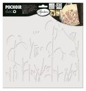 Szablon 2-stopniowy 28x28 Kwiaty Szablon 2-stopniowy 28x28 Kwiaty