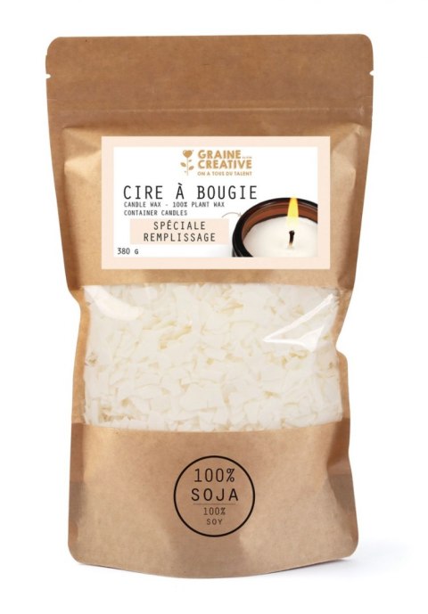 Wosk Sojowy do Świec w słoiczkach 380 g Wosk Sojowy do Świec w słoiczkach 380 g