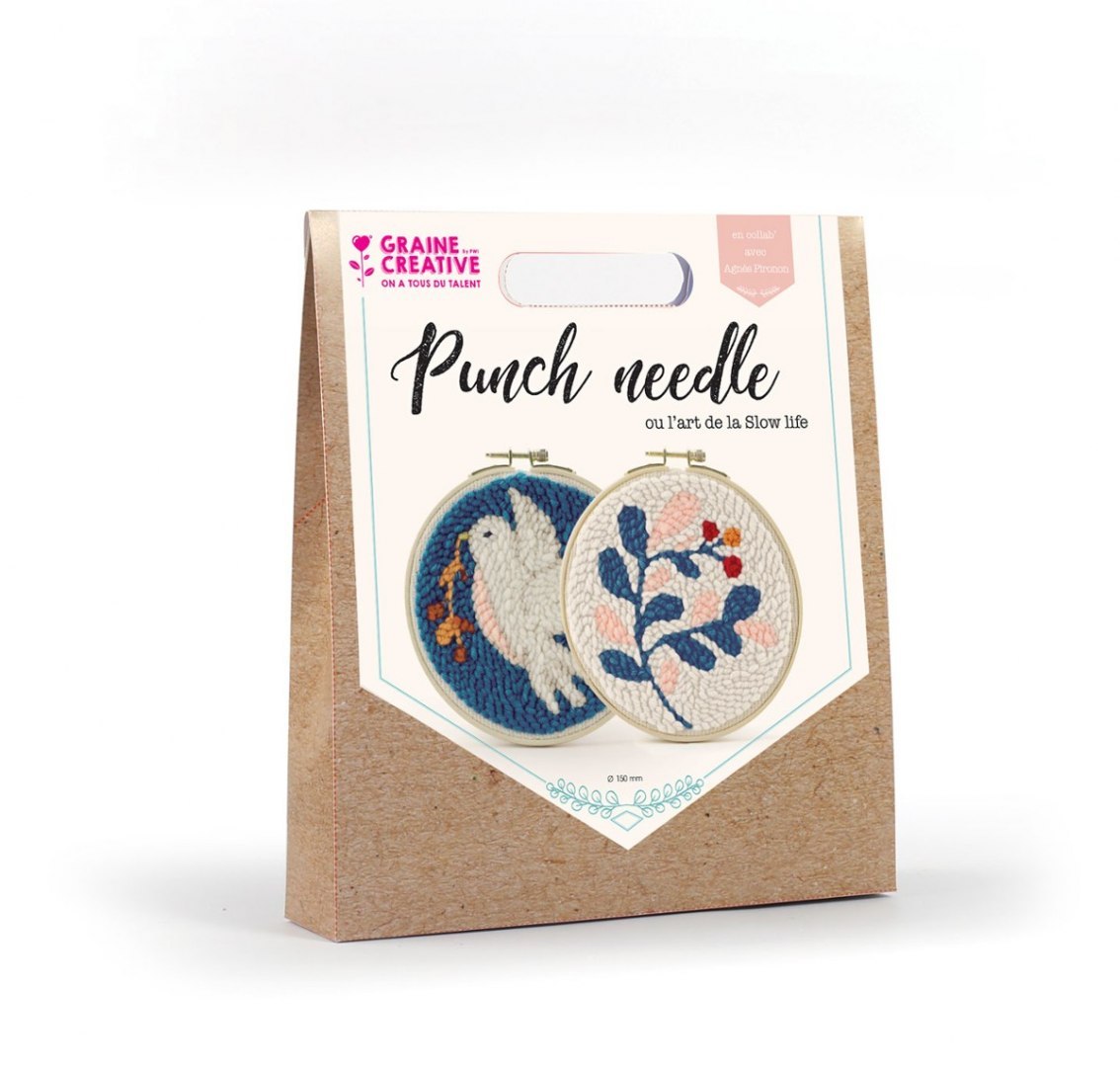 Zestaw Punch Needle Dwa wzory D: 15 cm Zestaw Punch Needle Dwa wzory D: 15 cm