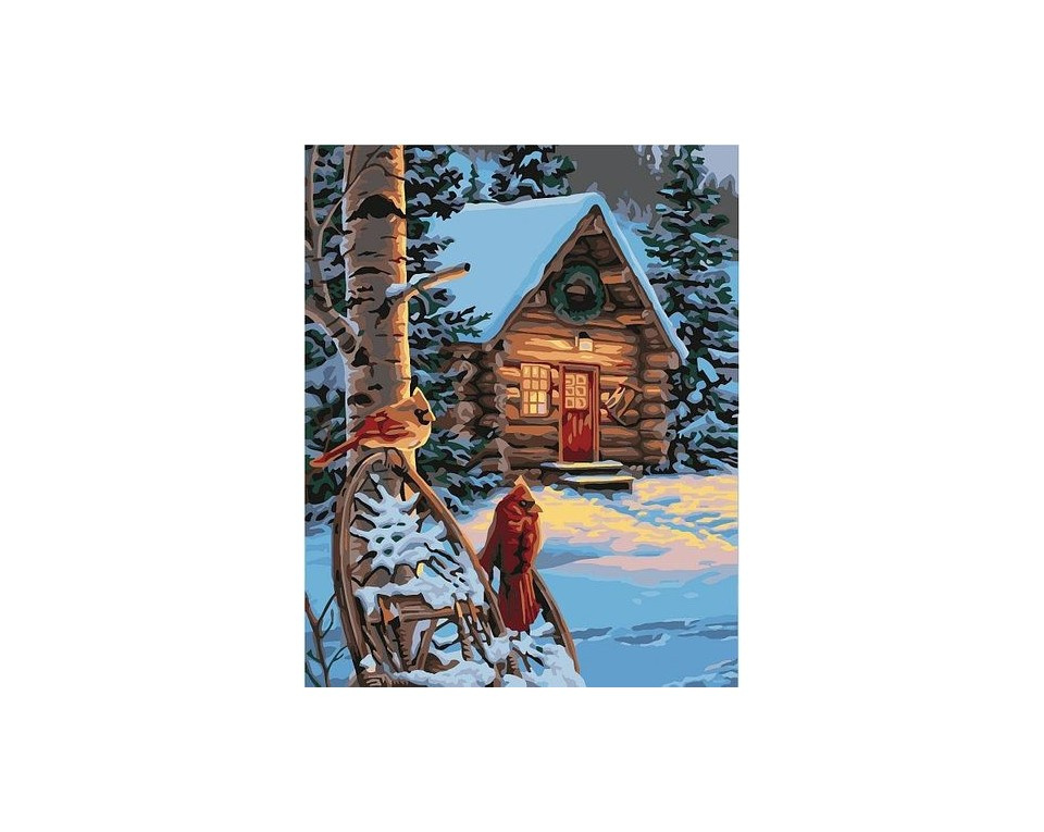 Malowane po numerach 40x50cm leśniczówka Malowane po numerach 40x50cm leśniczówka