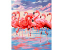 Malowanie po numerach 40x50 flamingi