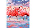 Malowanie po numerach 40x50 flamingi Malowanie po numerach 40x50 flamingi