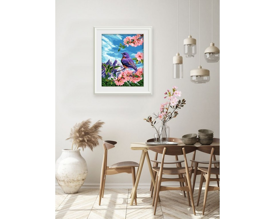 Malowanie po numerach 40x50 ptak Malowanie po numerach 40x50 ptak