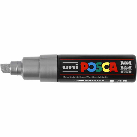 Marker POSCA 8 mm Srebrny Marker POSCA 8 mm Srebrny