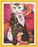 Obraz Diamentowa Mozaika 47x57cm Kot Obraz Diamentowa Mozaika 47x57cm Kot