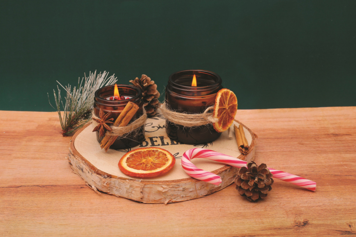 Zestaw DIY Świece Sojowe - Cynamonowe Zestaw DIY Świece Sojowe - Cynamonowe