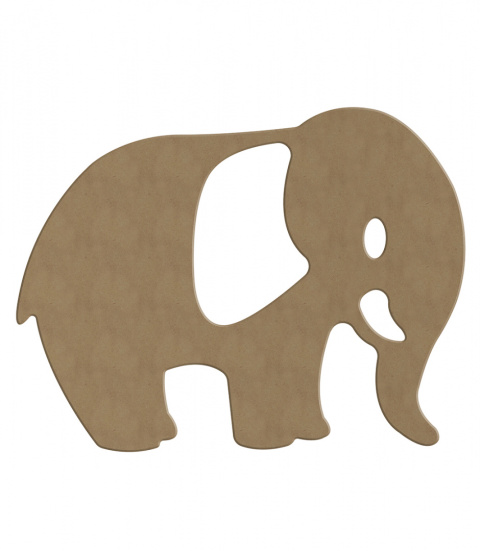 Dekoracja z MDF Słoń 25,5x19,5 cm Dekoracja z MDF Słoń 25,5x19,5 cm