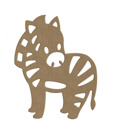Dekoracja z MDF Zebra 24,5x20 cm Dekoracja z MDF Zebra 24,5x20 cm